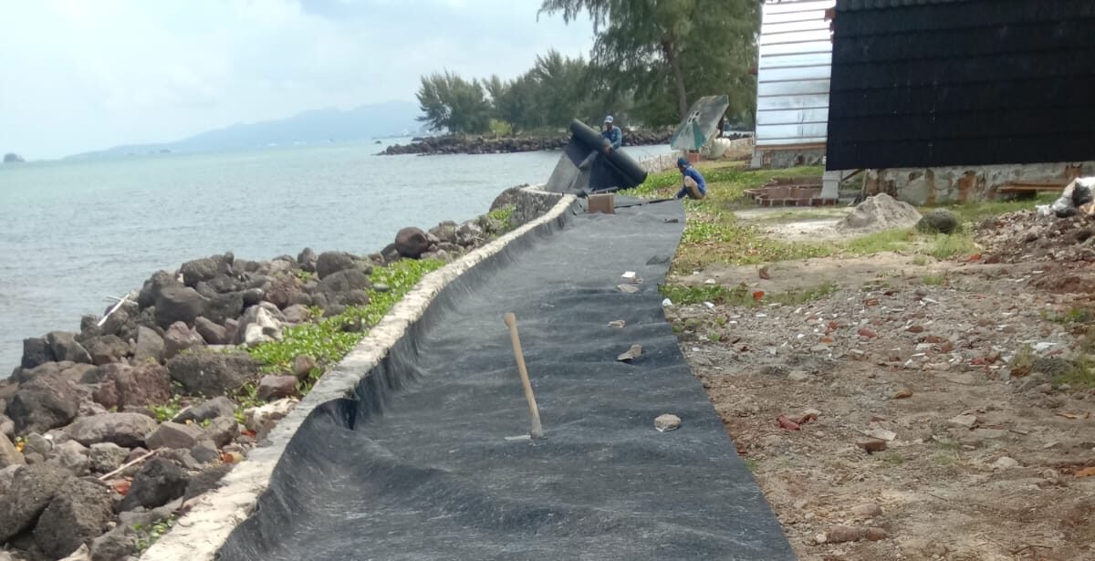 geotextile pada pantai